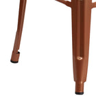 Flash Furniture Commercial Grade 30" High Backless Copper Indoor-Outdoor Barstool-Backless Design