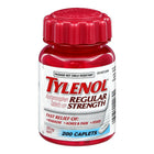 Tylenol Regular Strength 325mg, 200 Caplets, Easy to Open-Fast and effective relief of headache, fever, and aches and pains