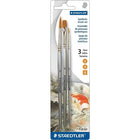 Staedtler Synthetic Art Brush Set, 3 Pack-Set of 3 paint brushes
