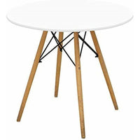 Nicer Furniture Eiffel Style Dining Table with 32" Table Top - White-Dining Table