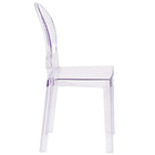 Nicer Furniture Louis XVI Ghost Side Chair - 4 Pack-Classic Victoria Inspired Chair. All Weather Use.