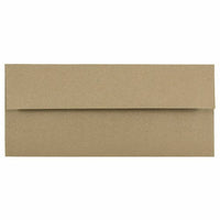 JAM Paper #10 Business Envelopes - 4.125" x 9.5" - Brown Kraft Paper Bag - 50 Pack-Colour: Brown Kraft