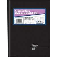 Blueline A-796.01 Record Book, Hard Cover With Binding and Numbered Pages, 10-1/4" x 7-11/16", 200 Pages-Perfect binding and a hard cover resist daily wear and tear