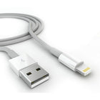 Exian - Câble USB Lightning, 1 mètre, blanc-Connecteur Lightning compact compatible avec presque tout étui