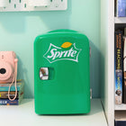 Coca-Cola - Sprite Mini refroidisseur/chauffe-réfrigérateur thermoélectrique portable 6 canettes - 4 L / 4,2 qt-Poignée de porte chromée accrocheuse