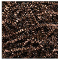 JAM Paper Shred Tissue Paper Krinkeleen, 2 oz., Chocolate Brown, 5 Pack (1195561g)-Chocolate brown