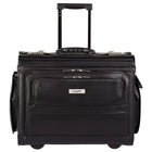 Bugatti 17" Docket Business Case on Wheels, Black-Includes multiple pockets that easily organize whatever you need to carry with you