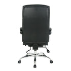 TygerClaw High Back PU Leather Office Chair (TYFC22013)-Heavy duty chromed steel base with durable multi-surface dual wheel casters