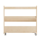 Flash Furniture - Chariot de rangement mobile Bright Beginnings de qualite commerciale à 3 etageres inclinees en bois pour salle-Les bords arrondis previennent les ecorchures en cas de contact accidentel
