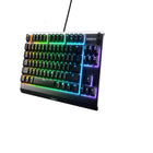SteelSeries Apex 3 TKL Water Resistant RGB Quiet Gaming Keyboard-Customizable 8-zone RGB illumination reacts to games and Discord