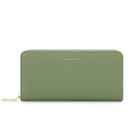 Champs RFID Zip-Around Wallet -  Green-Removable wristlet