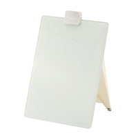 Quartet Glass Dry-Erase Desktop Easel - 9" W x 11" H-Durable glass dry-erase surface will not stain or ghost and erases clean after every use