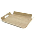 Cathay Importers Bentwood Rect Tray with Handles, 15.75"W x 11.5"D x 2"H, Light Brown-Bentwood construction - made from willow wood veneer