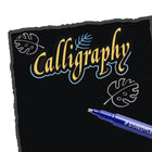 Staedtler Metallic Calligraphy Brush Markers - 1-6mm Tips - 5 Pack (8325TB5A6)-5 assorted colours, tips 2-3.5mm