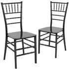 Flash Furniture HERCULES Series Black Resin Stacking Chiavari Chair-1000 lb. Weight Capacity
