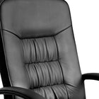 Xtech Calabria Executive Office Chair with Armrests - Black-Loop Arms