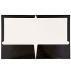 JAM Paper Glossy Two Pocket Presentation Folders, Black, 50 Pack-Capacity: 200 sheets
