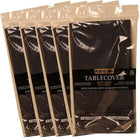 JAM Paper Paper Table Covers, Black Table Cloths, 5 Pack-Black