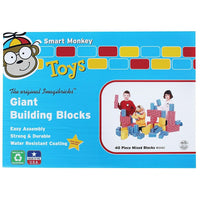 Smart Monkey Giant Building Block Set, 40 Pieces/Set-Age group and grade: Ages 18 months+