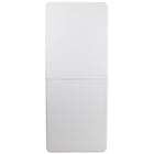 Flash Furniture 30"W x 72"L Bi-Fold Granite Plastic Folding Table - White-Seats up to 8 Adults