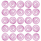 JAM Paper Circular Coloured Papercloops, Hot Pink Round Paper Clips, 5 Packs of 50, 250 Total (2187136g)-Finish: Smooth
