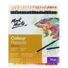 Mont Marte Premium Colour Pencils - 72 Assorted Colours-72 colour pencil set