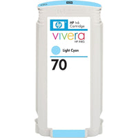 HP 70 Light Cyan Ink Cartridge (C9390A)-Light Cyan