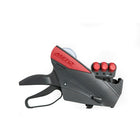 Meto Proline XL 3329 3-Line Pricing Gun, Grey with Red Flairs (9441779)-3 Lines of print with 11 characters per line