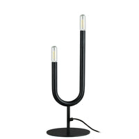 Dainolite Wand Modern Incandescent Table Lamp - 2 Lights - Matte Black-Adds a Unique Touch to any Space