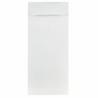 JAM Paper #10 Policy Business Strathmore Envelopes - 4.125" x 9.5" - Bright White Wove - 25 Pack-Colour: Bright White