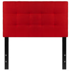 Flash Furniture Bedford Tufted Upholstered Twin Size Headboard - Red Fabric-Contemporary Style