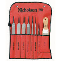 Nicholson 8-Piece Machinist File Set-Qty/Pk - 1