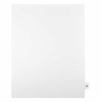 Mark Maker Legal Exhibit Index Tab White Single Tabs, 1/15th Cut, Letter Size, No Holes, Number 29, 25 Pack-White Single Tabs, 1/15th Cut