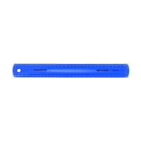 Staples 30cm Shatterproof Plastic Ruler-Durable, Non-breakable transparent plastic ruler