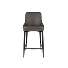 Plata Decor Island Stools with Black Metal Legs - Grey - 2 Pack-Weight Capacity: 200 lbs