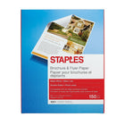 Staples Brochure & Flyer Paper - 8 1/2" x 11" - Matte White - 150 Sheets-Turn your printer into your very own print shop