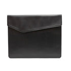 Ashlin BLACKWELL Slim Document Folder, Black-Top Closure with velcro closure underneath.