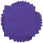 JAM Paper Beverage Napkins - Small - 5" x 5" - Purple - 600 Pack (5255620727b)-Purple paper cocktail napkins