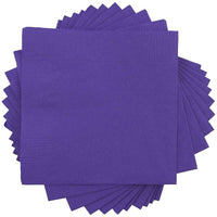 JAM Paper Beverage Napkins - Small - 5" x 5" - Purple - 600 Pack (5255620727b)-Purple paper cocktail napkins