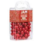 JAM Paper Colorful Push Pins - Round Head Map Thumb Tacks - Red - 100 Pack-Size: Standard (approx 1 inch)