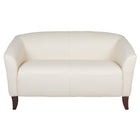 Flash Furniture HERCULES Imperial Series Leather Loveseat - White-Contemporary Style