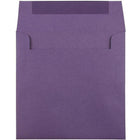 JAM Paper 7.5" x 7.5" Square Envelopes, Dark Purple, 25 Pack (263919267)-Purple paper envelope