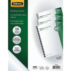 Fellowes Crystals Clear Binding Oversized Covers 8-3/4" x 11-1/4" - 100 Pack-Durable plastic protects bound documents from spills and tears