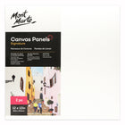 Mont Marte 12" x 12" Canvas Panels - 12 Pack-Easy to transport and frame, these panels are also less likely to be damaged then stretched canvas