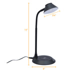 DAC - Lampe de bureau à DEL avec chargeur sans fil, noir-FLEXIBLE : Dirige la lumière là où vous en avez besoin
