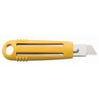 OLFA SK-4 Semi-Automatic Self-Retracting Safety Knife - Yellow-Yellow ABS plastic handle with stainless-steel support channel