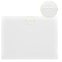 St. James Note Cards with Cross, Fold to 5-1/2 x 4-1/4", 65 lb, White, 50 Pack-Premium 65lb white cardstock, simple yet elegant