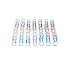 Poppin Paper Clips - Assorted Colours - 50 Pack-Poppin's very own signature paper clip design