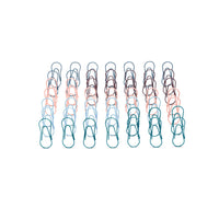 Poppin Paper Clips - Assorted Colours - 50 Pack-Poppin's very own signature paper clip design