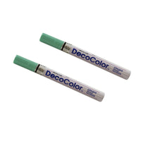 Marvy Uchida Broad-Line Opaque Paint Markers - Mint Green - 2 Pack-Colour: Mint Green